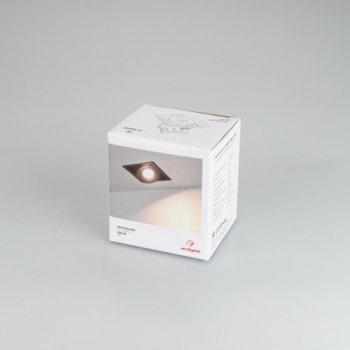 Светильник CL-SIMPLE-S80x80-9W Warm3000 (WH, 45 deg) (Arlight, IP20 Металл, 3 года)