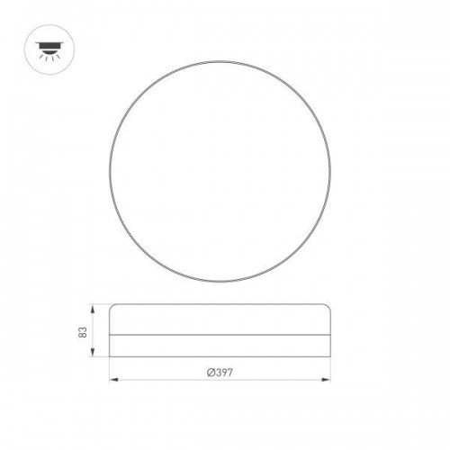 Светильник CL-SMURF-R400-30W Day4000-MIX (WH, 140 deg, 230V) (Arlight, IP40 Пластик, 3 года)