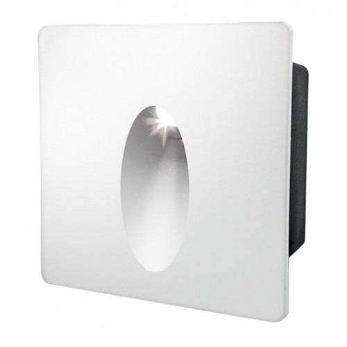 Светильник для ступеней 3Вт 5000К Металл Белый Квадрат Капля General GSTL-S1-3BT-5K