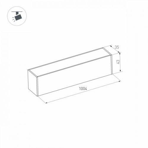 Светильник MAG-FLAT-45-L1005-30W Day4000 (BK, 100 deg, 24V) (Arlight, IP20 Металл, 3 года)