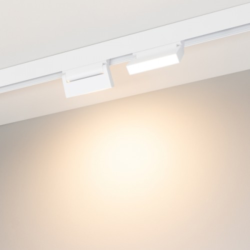 Светильник MAG-ORIENT-FLAT-FOLD-S195-6W Warm3000 (WH, 80 deg, 48V) (Arlight, IP20 Металл, 3 года)