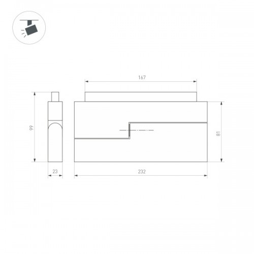 Светильник MAG-ORIENT-FLAT-FOLD-S230-12W Day4000 (BK, 80 deg, 48V) (Arlight, IP20 Металл, 3 года)