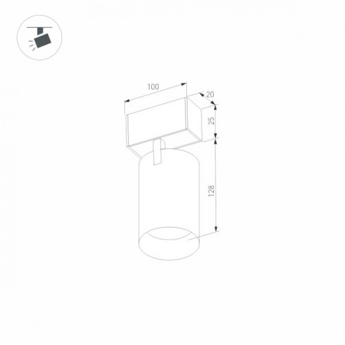 Светильник MAG-SPOT-25-R120-12W Day4000 (BK, 30 deg, 24V) (Arlight, IP20 Металл, 3 года)