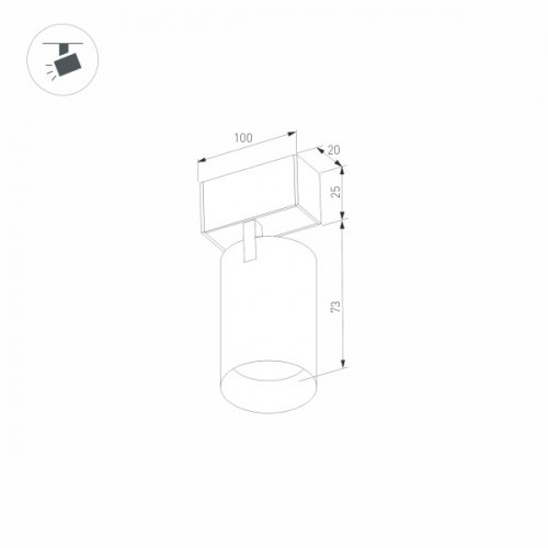 Светильник MAG-SPOT-25-R65-5W Day4000 (BK, 30 deg, 24V) (Arlight, IP20 Металл, 3 года)