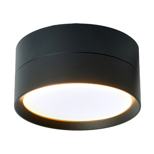 Светильник потолочный 12W, 230V, GX53, черный, HL357