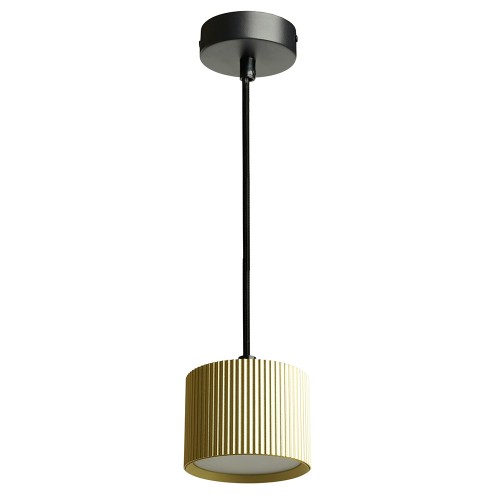 Светильник потолочный на подвесе GX53 12W 230V, золото + черный HL4588