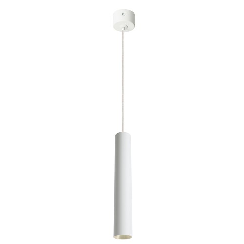 Светильник потолочный на подвесе MR11 35W, 230V, белый + золото, D40*H250 ML1018