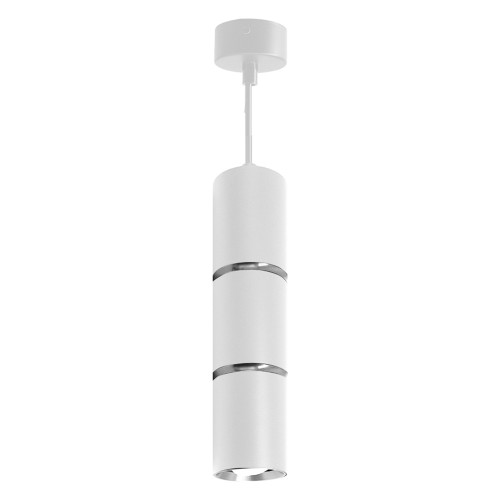 Светильник потолочный на подвесе MR16 35W, 230V, белый, хром,  D55*H180 ML1868