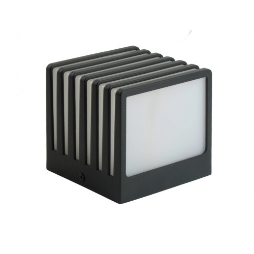 Светильник садово-парковый, 13W 230V GX53, DH0605, черный (на стену)