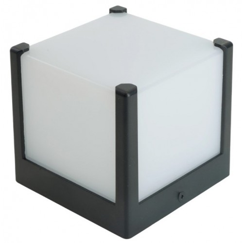 Светильник садово-парковый, 13W 230V GX53, DH0606, черный (на стену)