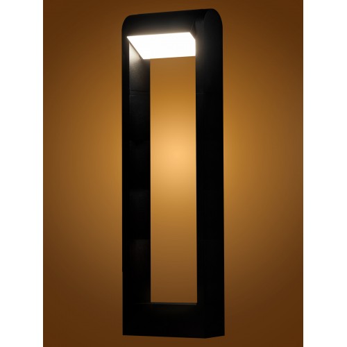 Светильник садово-парковый LED, Аура, H500 мм, 6 Вт, 3000 K, алюм./черн., IP65, TDM