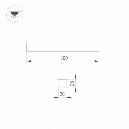 Светильник SNAP-STARLINE-FLAT-S600-13W Warm3000 (WH, 120 deg, 48V) (Arlight, IP40 Металл, 3 года)