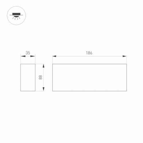 Светильник SP-ORIENT-SURFACE-TC-S186x35-15W Day4000 (BK, 30 deg, 230V) (Arlight, IP20 Металл, 5 лет)