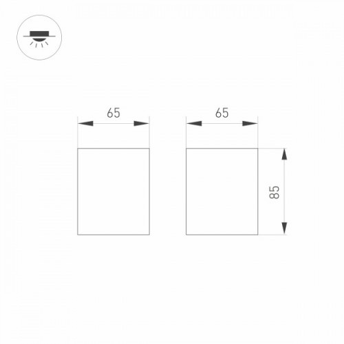 Светильник SP-ORIENT-SURFACE-TC-S65x65-10W Day4000 (BK, 30 deg, 230V) (Arlight, IP20 Металл, 5 лет)