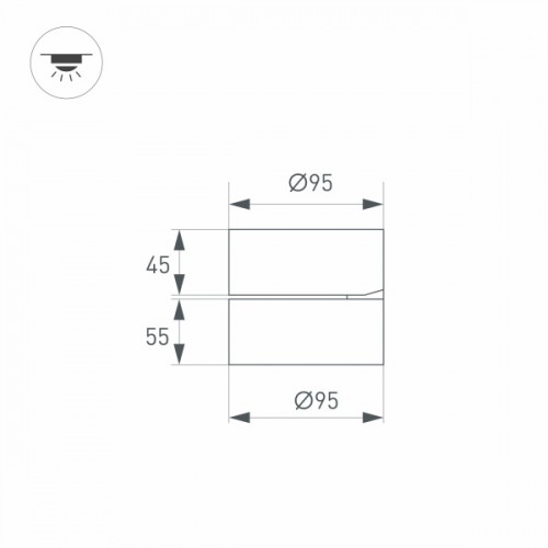 Светильник SP-RONDO-FLAP-R95-16W Day4000 (WH, 110 deg) (Arlight, IP40 Металл, 3 года)