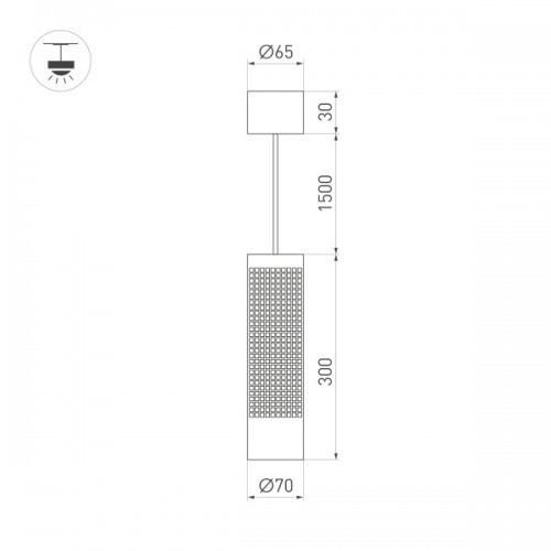 Светильник SP-SPICY-HANG-R70-13W Warm3000 (BK, 50 deg, 230V) (Arlight, IP20 Металл, 3 года)