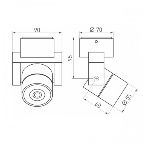 Светильник SP-UNO-R55-5W Day4000 (WH, 24 deg) (Arlight, IP20 Металл, 3 года)