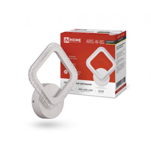 Светильник светодиодный ELEGANT ARIS-W-BG 15Вт 230В 3000-6500K 1200Лм STEP COLOR белый IN HOME