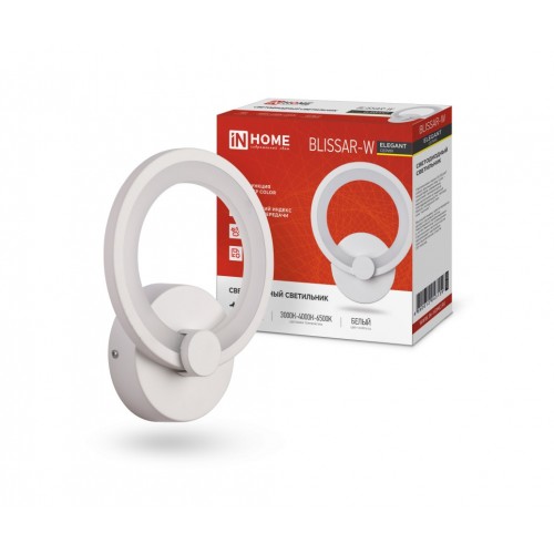 Светильник светодиодный ELEGANT BLISSAR-W 15Вт 230В 3000-6500K 1200Лм STEP COLOR белый IN HOME