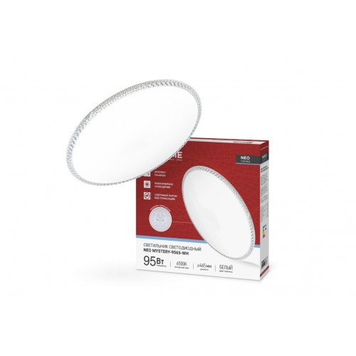 Светильник светодиодный NEO MYSTERY-9565-WH 95Вт 230В 6500K 7600Лм 460x67мм белый IN HOME
