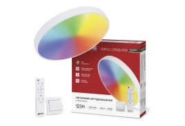 Светильник светодиодный SCANDY SIMPLE-125RGB-RCW 125Вт 230В 3000-6500K 10000Лм 400x50мм пульт ДУ белый IN HOME