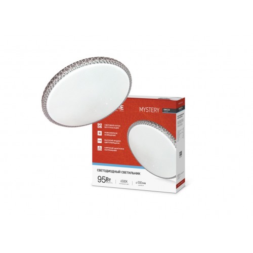 Светильник светодиодный серии DECO MYSTERY 95Вт 230В 6500К 10000Лм 500х73мм IN HOME