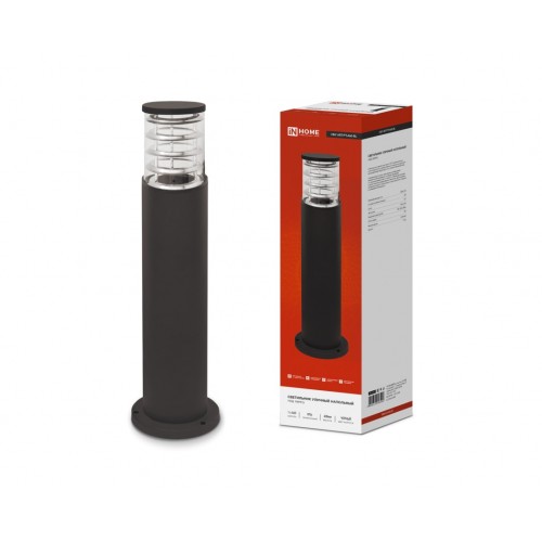 Светильник уличный напольный НБУ ART-PT-1xA60-BL алюминиевый 600мм черный IP54 IN HOME