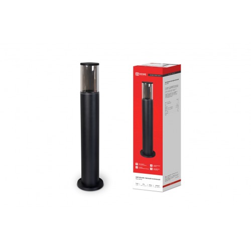Светильник уличный напольный ТБУ SMOKY-SP600-1xA60-BL алюминиевый 600мм черный IP54 IN HOME