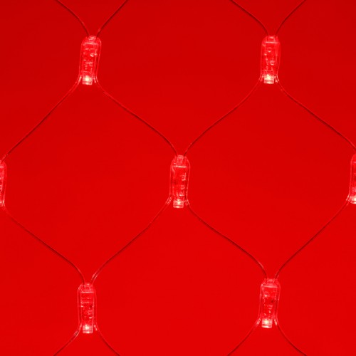 Светодиодная гирлянда ARD-NETLIGHT-CLASSIC-2000x1500-CLEAR-288LED Red (230V, 18W) (Ardecoled, IP65)