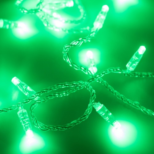 Светодиодная гирлянда ARD-STRING-CLASSIC-10000-CLEAR-100LED-STD GREEN (230V, 7W) (Ardecoled, IP65)