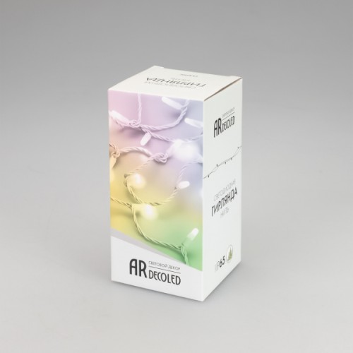 Светодиодная гирлянда ARD-STRING-CLASSIC-10000-WHITE-100LED-MILK-SYNC RGB (230V, 6.5W) (Ardecoled, I