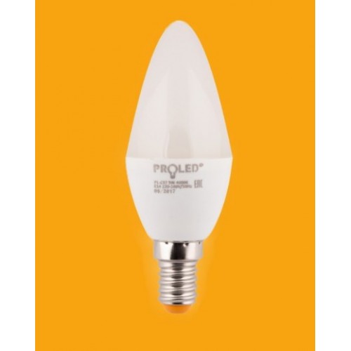 Светодиодная лампа PROLED С37-5W/3000K/E14
