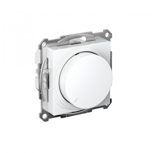 Светорегулятор (диммер) ATLAS DESIGN повор-нажим, LED, RC 400Вт, мех., БЕЛЫЙ SchE