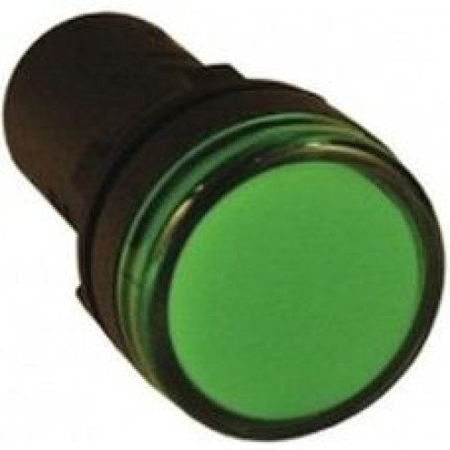 Светосигнальная арматура AD-22 DS (LED) d22мм зеленый  24В AC/DC SHCET