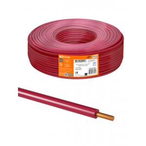 Провод ПуВнг(А)-LS 1*4,0 ГОСТ (100м), красный TDM