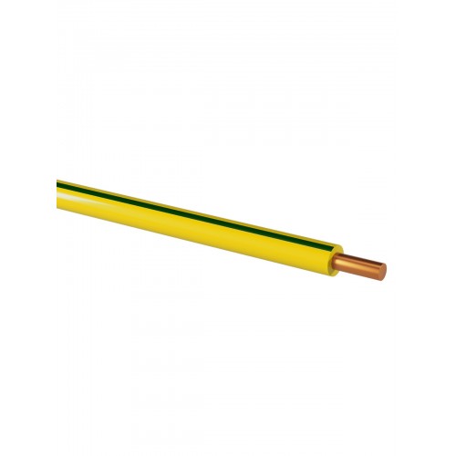 Провод ПуВнг(А)-LS 1*4,0 ГОСТ (300м), желто-зеленый TDM