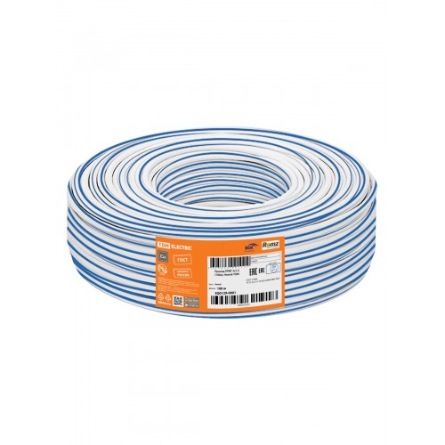 Провод ППВГ 2*1.5 (100м), белый ТDM