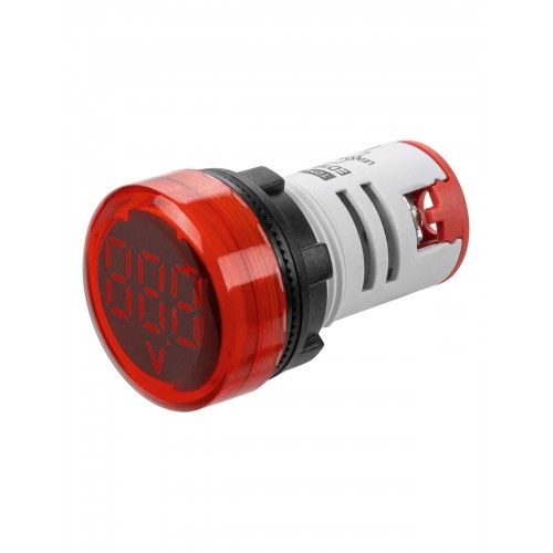 Индикатор значения напряжения ED16-22VD d22мм 20В-500В красный TDM