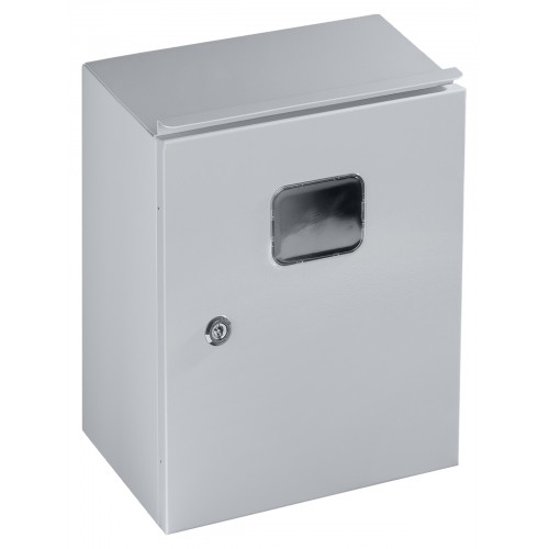 Корпус металлический ЩУ-МП (370х325х180) с окном IP54 Народный эконом