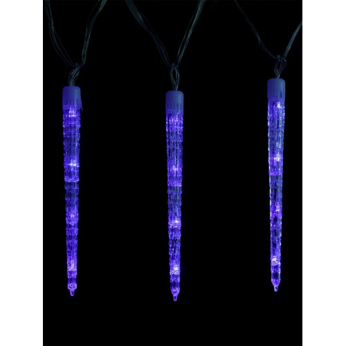 Гирлянда светодиодная "Сосульки фигурные" 2,1 м, 32LED, 8 шт, синий, 8 режимов, 250 В, IP20, TDM
