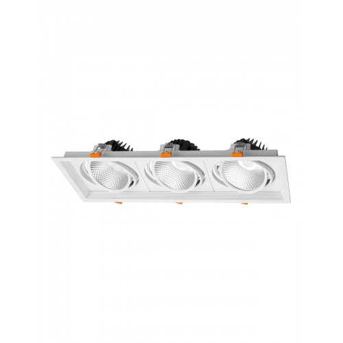 Светильник встраиваемый карданный "Фокус-1" LED CSL-01-3x11-NW 33 Вт, 35°, 4000 К, 80 Ra, IP20, TDM