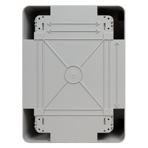 Бокс пластиковый ЩМП-0-1, ABS, IP65, от -45 до +75 °С, навесной, (280x210x130) TDM