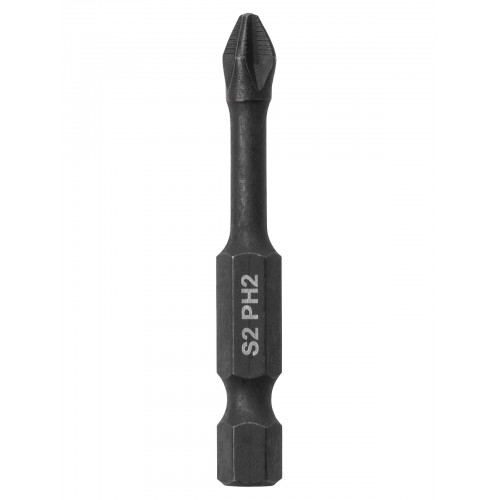 Набор бит PH2x50, односторонних, сталь S2, Е 1/4", намагниченные, торсионные, 10 шт., «Алмаз» TDM