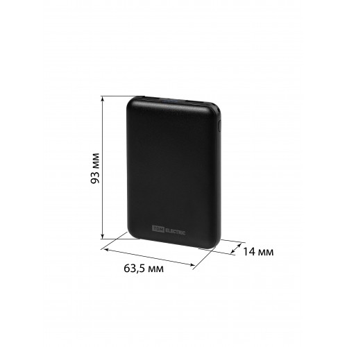 Внешний аккумулятор "Юкон 5", 5000 mAh, 2.4 А, 2 USB, Type-C, TDM