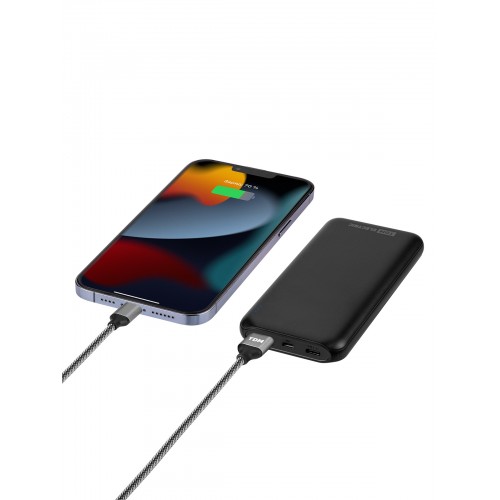Внешний аккумулятор "Юкон 7", 10 000 mAh, 3 А, Quick Charge 3.0, Power Delivery, 1 USB, Type-C, TDM