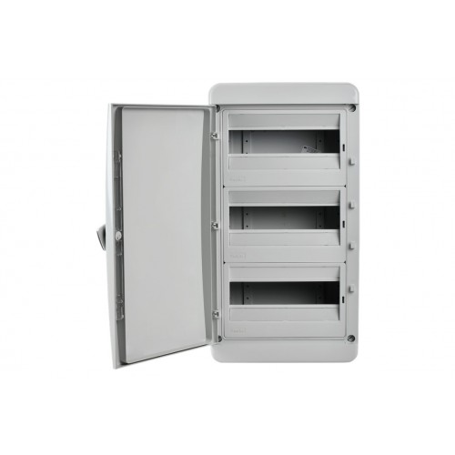 TEKFOR Корпус пластиковый КМПн-36 IP65 серая непрозрачная дверь IEK