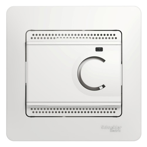 Термостат Glossa электронный для теплого пола с датчиком +5град.C +50град.C 10А в сборе бел. SchE