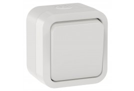 TORS Переключатель одноклавишный 10А IP55 TS301 белый IEK