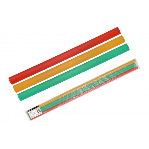 Трубки термоусаживаемые, клеевые, набор 3 цвета по 3 шт. ТТкНГ(3:1)-30/10 TDM