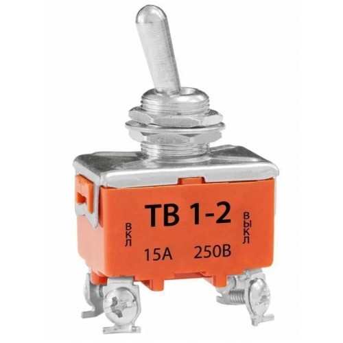 Тумблер ТВ-2 15А 220В 4 контакта, оранж.